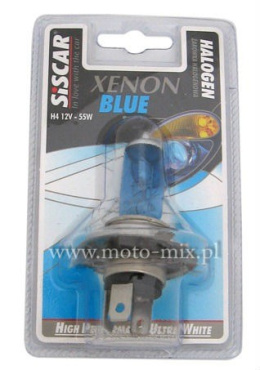 Żarówka Halogenowa H4 12v 55w (1szt) Xenon BLUE
