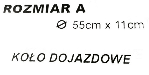 Pokrowiec na koło zapasowe - rozmiar A - KOŁO DOJAZDOWE - dojzdówka Pokrowiec na koło zapasowe - rozmiar A - KOŁO DOJAZDOWE - dojzdówka