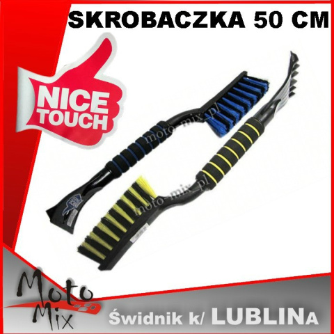 Skrobaczka do szyb + szczotka NICE TOUCH 50 cm - MOCNA Skrobaczka do szyb + szczotka NICE TOUCH 50 cm - MOCNA