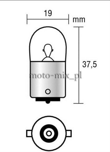 Żarówka 10W 12V BA15s (2szt) Żarówka 10W 12V BA15s (2szt)