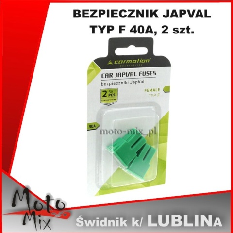 BEZPIECZNIK JAPVAL TYP F 40A, 2 szt. BEZPIECZNIK JAPVAL TYP F 40A, 2 szt.