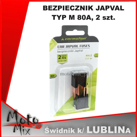 BEZPIECZNIK JAPVAL TYP M 80A, 2 szt. BEZPIECZNIK JAPVAL TYP M 80A, 2 szt.