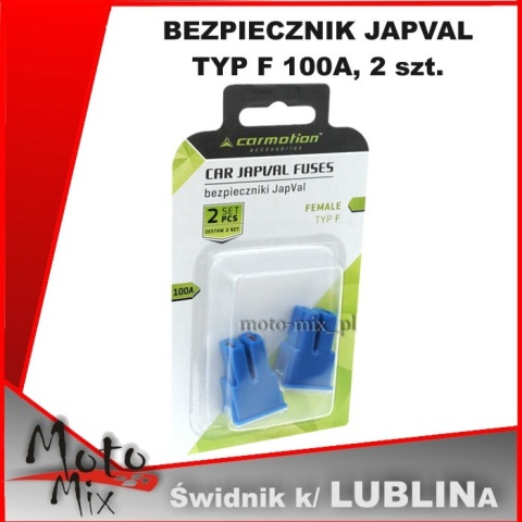 BEZPIECZNIK JAPVAL TYP F 100A, 2 szt. BEZPIECZNIK JAPVAL TYP F 100A, 2 szt.