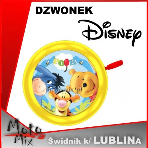 Dzwonek rowerowy KUBYŚ PUCHATEK Disney Dzwonek rowerowy KUBYŚ PUCHATEK Disney
