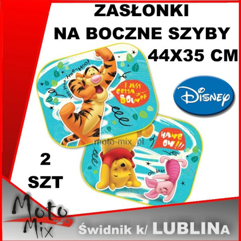 Zasłonki samochodowe KUBUS PUCHATEK Disney 2 wzory w komplecie Zasłonki samochodowe KUBUS PUCHATEK Disney 2 wzory w komplecie