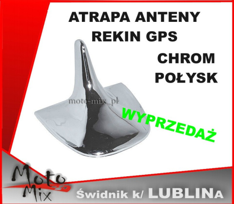 Atrapa anteny rekinek chrom GPS rekin Atrapa anteny rekinek chrom GPS rekin