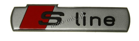 Naklejka S Line Audi aluminiowa 7,5x2 cm Naklejka S Line Audi aluminiowa 7,5x2 cm