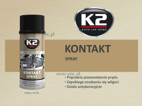 Preparat do styków elektrycznych K2 Contakt Spray Preparat do styków elektrycznych K2 Contakt Spray