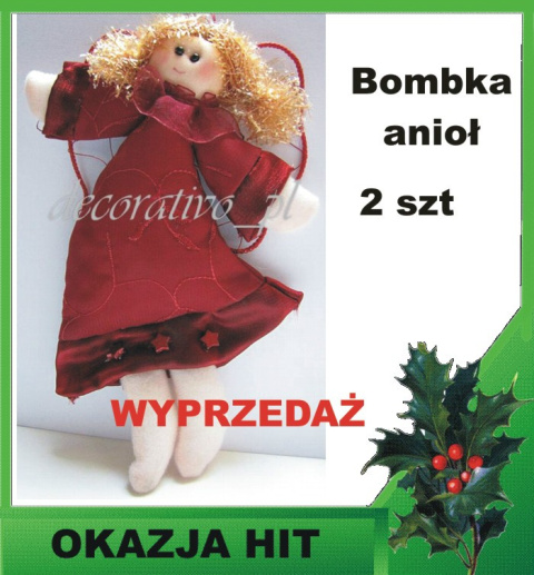 Bombka Anioł DUŻY wyprzedaż Bombka Anioł DUŻY wyprzedaż