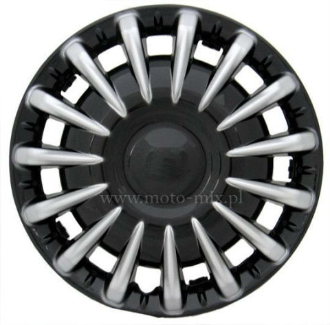 Kołpaki Spider czarno-srebrny 14 cali 1 szt Kołpaki Spider czarno-srebrny 14 cali 1 szt