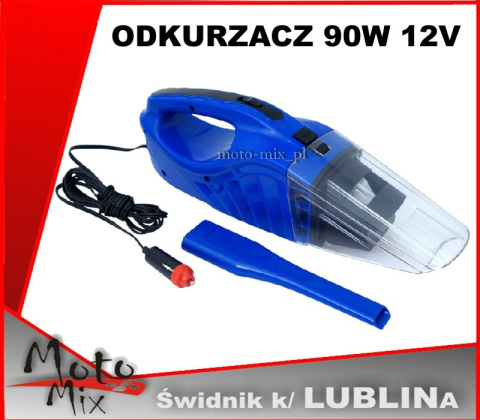 Odkurzacz samochodowy 12V, 90W Odkurzacz samochodowy 12V, 90W