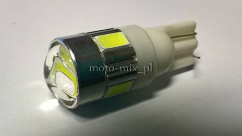 Diody do postojówek w5w BIAŁE 6 led SOCZEWKA SMD w5w Diody do postojówek w5w BIAŁE 6 led SOCZEWKA SMD w5w