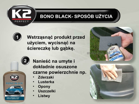 Preparat CZERNIDŁO GUMY I PLASTIKU Bono black Preparat CZERNIDŁO GUMY I PLASTIKU Bono black