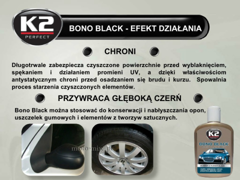 Preparat CZERNIDŁO GUMY I PLASTIKU Bono black Preparat CZERNIDŁO GUMY I PLASTIKU Bono black