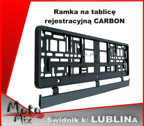 Ramka CARBON Ramka na tablicę rejestracyjną Ramka CARBON Ramka na tablicę rejestracyjną