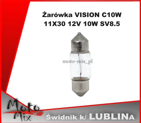 Żarówka VISION C10W 11X30 12V 10W SV8.5 Żarówka VISION C10W 11X30 12V 10W SV8.5