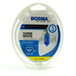 Żarówki H7 55w BOSMA Super white 2 szt