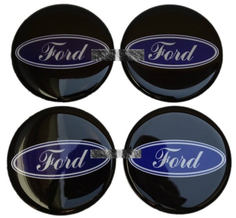 Naklejki na kołpaki Ford 65 mm silikonowe