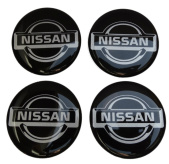 Naklejki na kołpaki Nissan 50 mm silikonowe