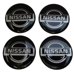 Naklejki na kołpaki Nissan 65 mm silikonowe