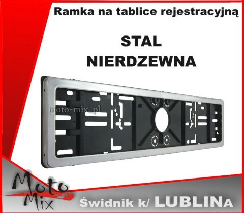 Ramka chromowana - stal nierdzewna Ramka chromowana - stal nierdzewna