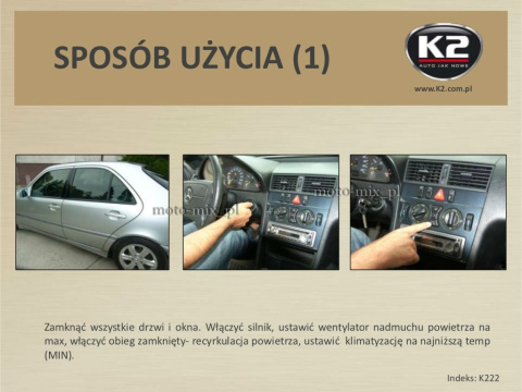 Preparat klimatyzacji K2 KLIMA FRESH 150 ML FLOWER Preparat klimatyzacji K2 KLIMA FRESH 150 ML FLOWER