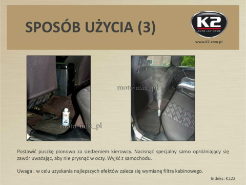 Preparat klimatyzacji K2 KLIMA FRESH 150 ML FLOWER Preparat klimatyzacji K2 KLIMA FRESH 150 ML FLOWER