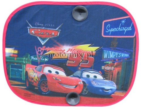 Zasłonki na boczne szyby - Auta (Cars) - w nocy Zasłonki na boczne szyby - Auta (Cars) - w nocy