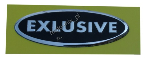 Naklejka aluminiowa EXLUSIVE czarna Naklejka aluminiowa EXLUSIVE czarna