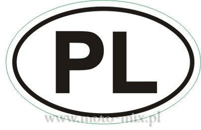 Naklejka tuningowa - PL 130 x 90 mm Naklejka tuningowa - PL 130 x 90 mm