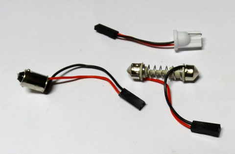 Panel LED COB 24-chip 4x6 + adaptery W5W, C5W, T4W Panel LED COB 24-chip 4x6 + adaptery W5W, C5W, T4W