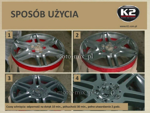 COLOR FLEX Guma w sprayu K2 CZERWONA 400 ML COLOR FLEX Guma w sprayu K2 CZERWONA 400 ML