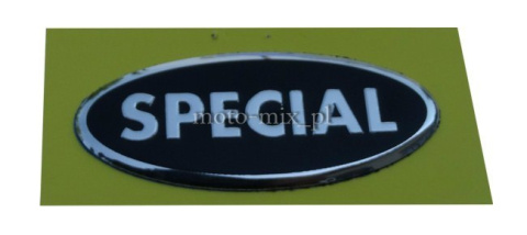 Naklejka silikonowa SPECIAL czarna Naklejka silikonowa SPECIAL czarna