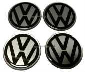 Naklejki na kołpaki Volkswagen 65 mm silikonowe VW