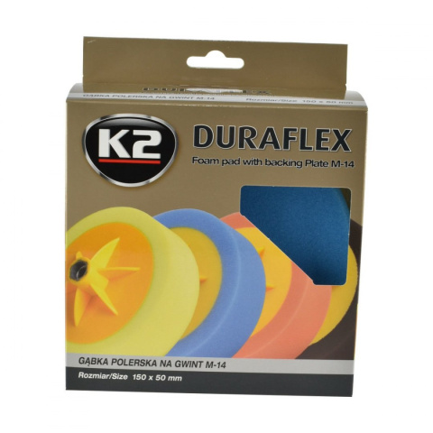 K2 Duraflex głowica polerska z gąbką - niebieska ścierna M14 K2 Duraflex głowica polerska z gąbką - niebieska ścierna M14