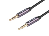 Kabel audio 300 cm, w oplocie z tworzywa TPE, jack > jack (AUX 3.5mm)