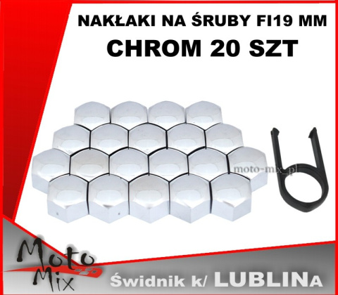 Nakładki na śruby chromowane 21 " Nakładki na śruby chromowane 21 "