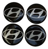 Naklejki na kołpaki Hyundai 70 mm silikonowe