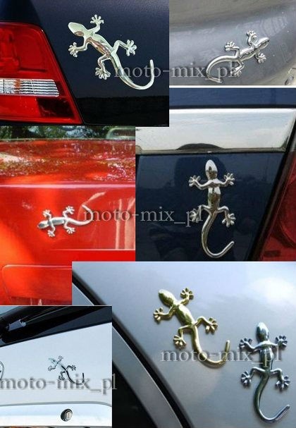 NAKLEJKA ALUMINIUM Jaszczurka - Gekon NAKLEJKA ALUMINIUM Jaszczurka - Gekon