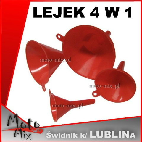 Lejek do paliwa - zestaw 4 w 1 Lejek do paliwa - zestaw 4 w 1