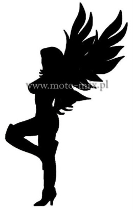 Naklejka tuningowa - Kobieta ze skrzydłami