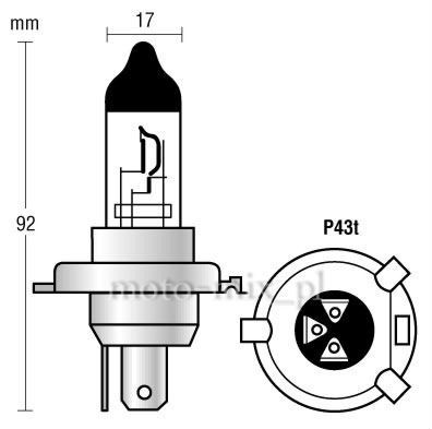 Zestaw żarówek H4 NW 12V 60/55W Farenheit Zestaw żarówek H4 NW 12V 60/55W Farenheit
