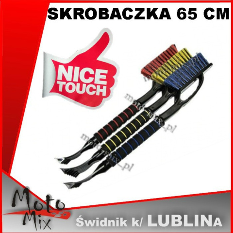 Skrobaczka do szyb + szczotka NICE TOUCH 65 cm - MOCNA Skrobaczka do szyb + szczotka NICE TOUCH 65 cm - MOCNA