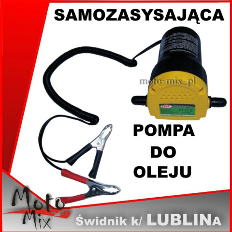 Pompka do spuszczania oleju SAMOZASYSAJĄCA 12V Pompka do spuszczania oleju SAMOZASYSAJĄCA 12V