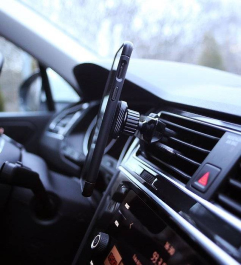 Uchwyt na telefon MAGNETYCZNY podwójne szczęki do kratki nawiewu Uchwyt na telefon MAGNETYCZNY podwójne szczęki do kratki nawiewu