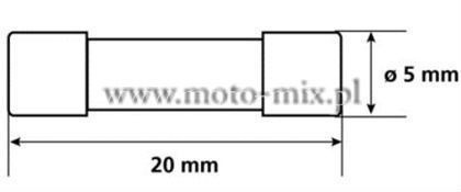 Bezpieczniki szklane 5 amp 5x20 mm Bezpieczniki szklane 5 amp 5x20 mm