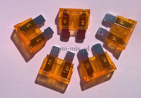 BEZPIECZNIK PŁYTKOWY UNI 19mm 5A 5szt BEZPIECZNIK PŁYTKOWY UNI 19mm 5A 5szt