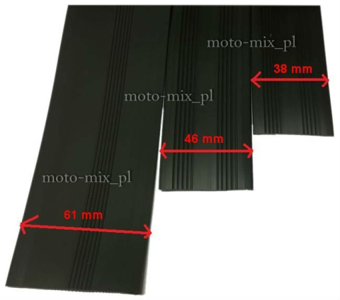 Listwa na progi - gumowa 61 mm - na metry Listwa na progi - gumowa 61 mm - na metry