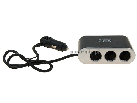Rozgałęziacz zapalniczki III 12/24V włączniki, USB 1000 mA Rozgałęziacz zapalniczki III 12/24V włączniki, USB 1000 mA