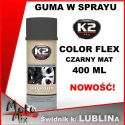 COLOR FLEX Guma w sprayu K2 CZARNY MAT 400 ML